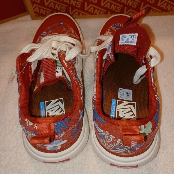 Vans Men's 5/Women's 6.5 UltraRange Hawaiin Jungle Red VN0A4UWMAMX - Picture 4 of 12